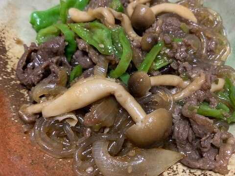 コストコ牛肉で作るチャプチェ